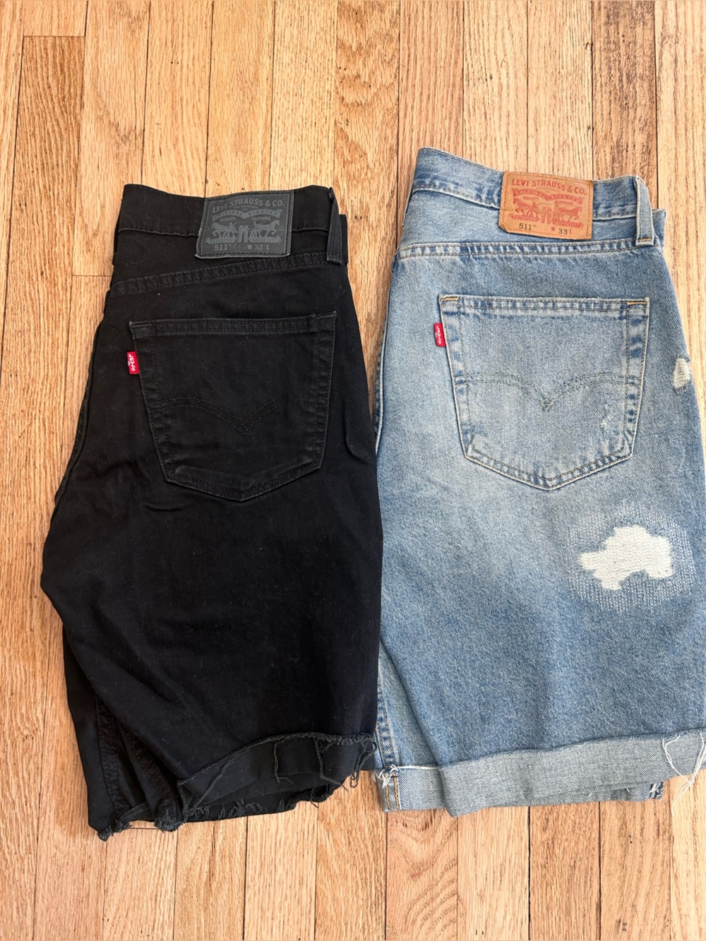 Levi’s 511 shorts size 33 & 32